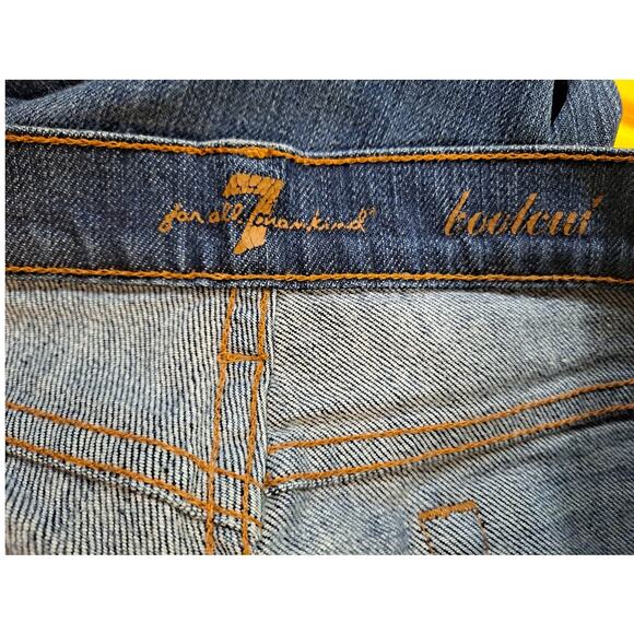 7 For all Mankind Bootcut‎ Slightly Distressed Jeans Size 29 - Picture 5 of 6